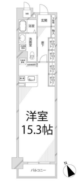 キャッスルコート西新町 2階 1K 賃貸物件詳細