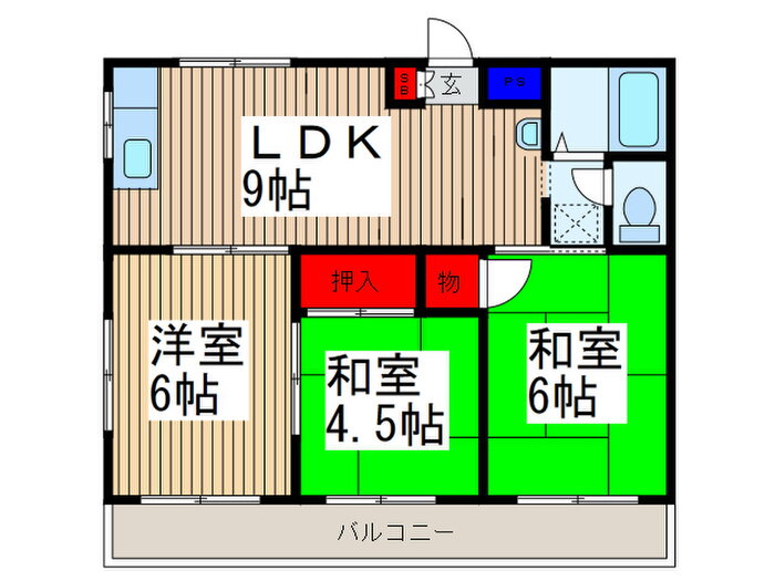 メゾンスィエルブル－ 3階 3LDK 賃貸物件詳細