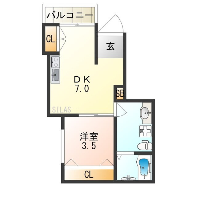 大阪府大阪市西成区玉出中２ 玉出駅 1DK アパート 賃貸物件詳細