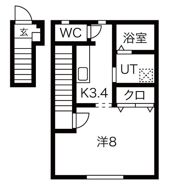 岩手県北上市しらゆり 柳原駅 1K アパート 賃貸物件詳細