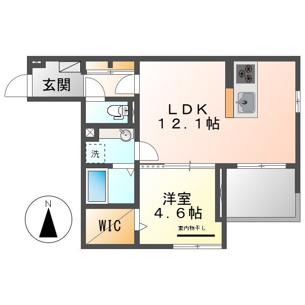 岡山県倉敷市美和１ 倉敷駅 1LDK アパート 賃貸物件詳細