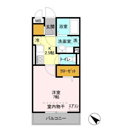 群馬県高崎市末広町 高崎駅 1K アパート 賃貸物件詳細