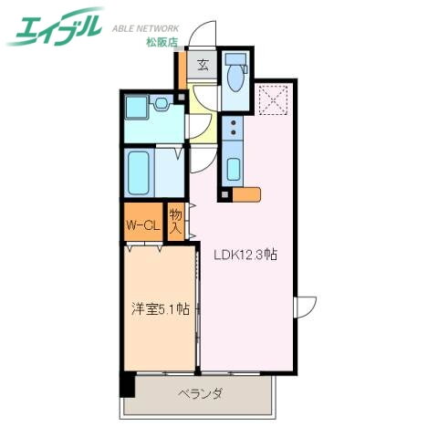 三重県松阪市市場庄町 松ヶ崎駅 1LDK マンション 賃貸物件詳細
