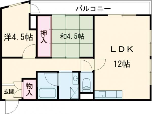 奈良県奈良市宝来１ 尼ヶ辻駅 2LDK マンション 賃貸物件詳細