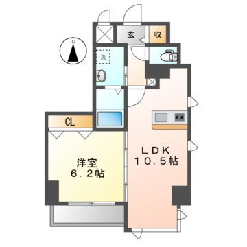 フォートイースト筒井 9階 1LDK 賃貸物件詳細