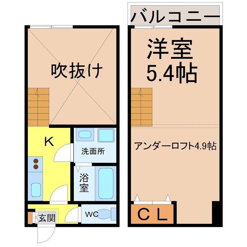 愛知県名古屋市中村区亀島１ 亀島駅 1K アパート 賃貸物件詳細