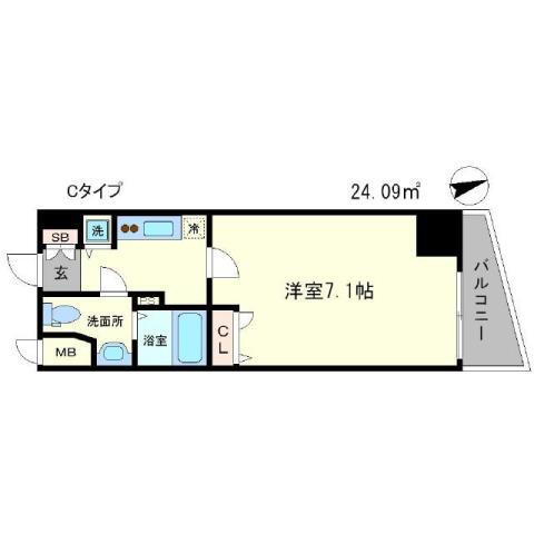 エスリード大阪城公園 11階 1K 賃貸物件詳細