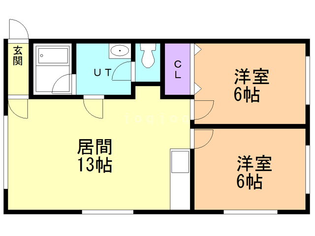 北海道北斗市久根別１ 東久根別駅 2LDK アパート 賃貸物件詳細