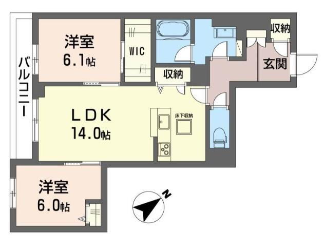 東京都立川市高松町１ 立川駅 2LDK マンション 賃貸物件詳細