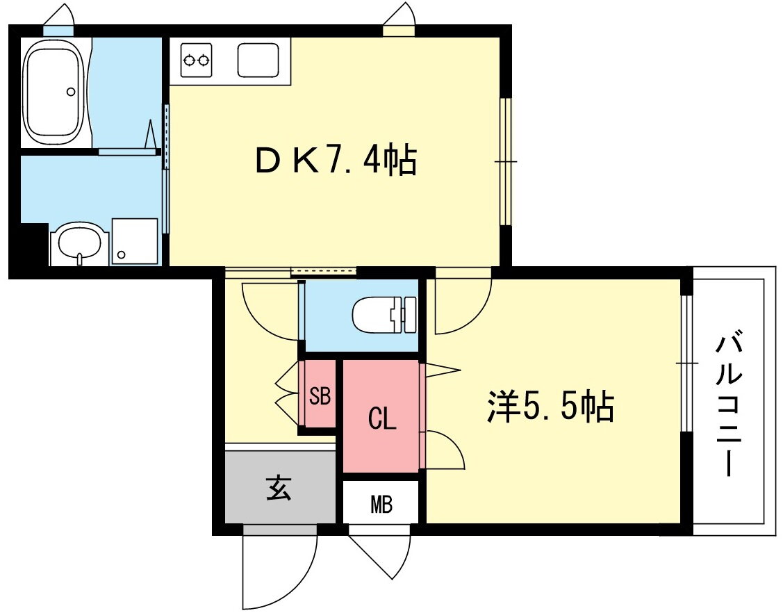 兵庫県神戸市中央区旗塚通６ 新神戸駅 1DK マンション 賃貸物件詳細
