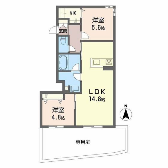 リバーサイド長岡２ 1階 2LDK 賃貸物件詳細