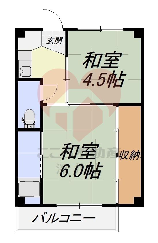 大阪府高槻市大蔵司１ 高槻駅 2K マンション 賃貸物件詳細