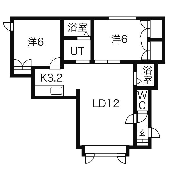北海道札幌市北区屯田十一条３ 篠路駅 2LDK アパート 賃貸物件詳細