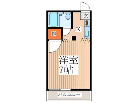 メゾン渡部２号館 2階 ワンルーム 賃貸物件詳細
