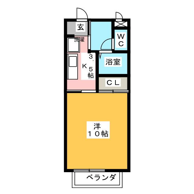 愛知県一宮市木曽川町玉ノ井字蒲池 玉ノ井駅 1K アパート 賃貸物件詳細