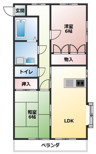 埼玉県南埼玉郡宮代町百間５ 東武動物公園駅 2LDK アパート 賃貸物件詳細