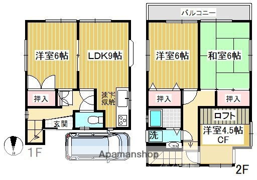 埼玉県所沢市東新井町 所沢駅 4DK 一戸建て 賃貸物件詳細