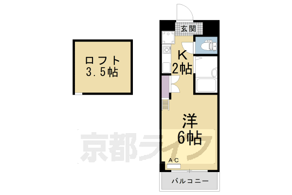 京都府長岡京市友岡３ 西山天王山駅 1K マンション 賃貸物件詳細