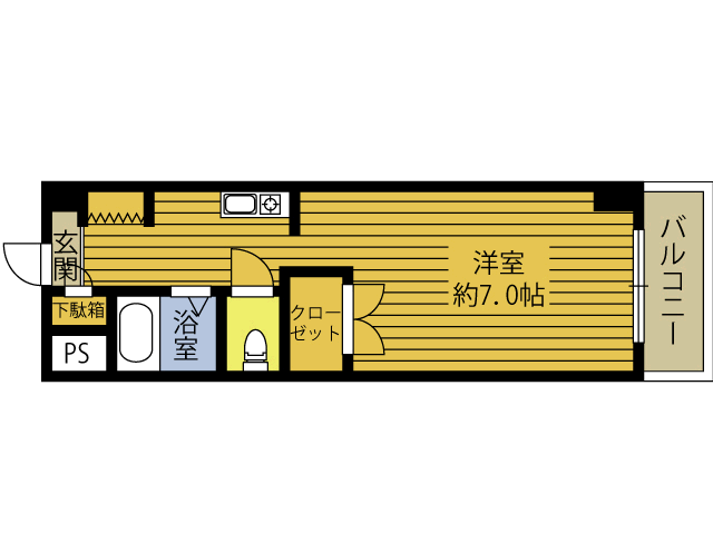 大分県大分市大字下郡北下郡 牧駅 1K マンション 賃貸物件詳細