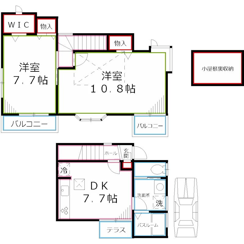 東京都国分寺市日吉町１ 西国分寺駅 2DK アパート 賃貸物件詳細