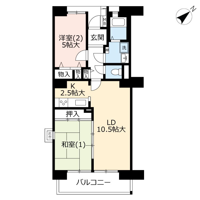 神奈川県横浜市金沢区能見台東 能見台駅 2LDK マンション 賃貸物件詳細