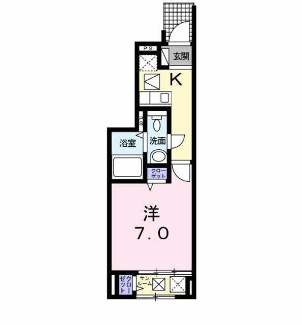 愛媛県松山市南江戸５ 松山駅 1K アパート 賃貸物件詳細
