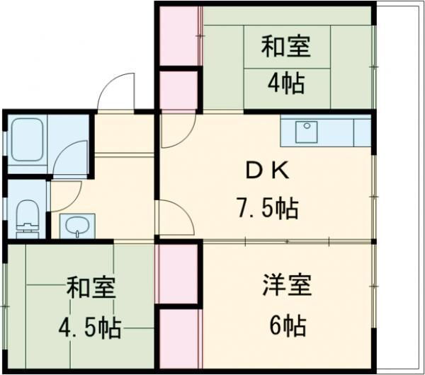 熊本県熊本市中央区神水１ 神水交差点駅 3DK マンション 賃貸物件詳細
