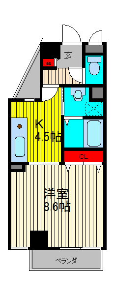埼玉県川口市芝新町 蕨駅 1DK マンション 賃貸物件詳細