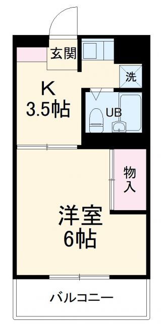 リジェール大久保ＩＩＩ 2階 1K 賃貸物件詳細