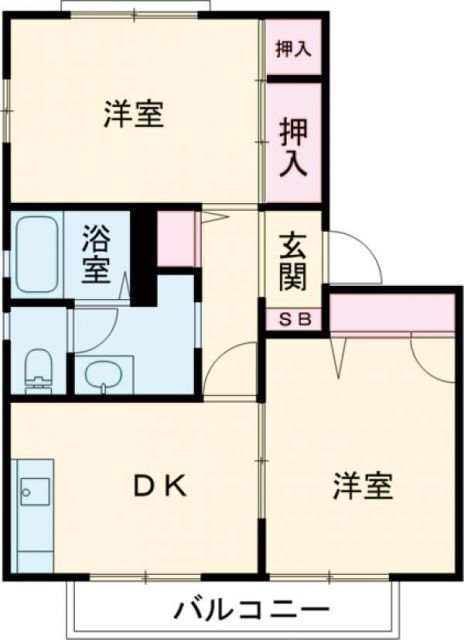 茨城県笠間市旭町 友部駅 2DK アパート 賃貸物件詳細