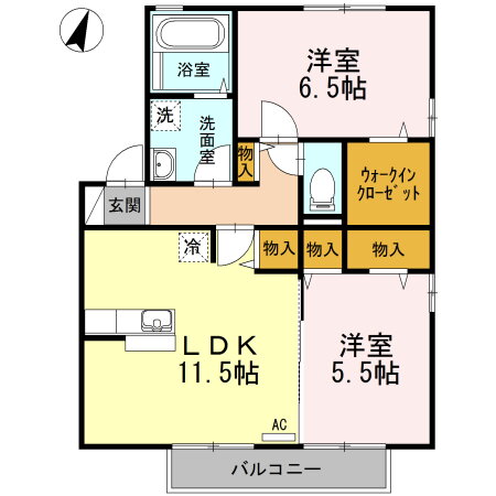 広島県福山市千田町大字千田 神辺駅 2LDK アパート 賃貸物件詳細
