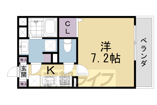 京都府京都市東山区一橋野本町 七条駅 1K マンション 賃貸物件詳細