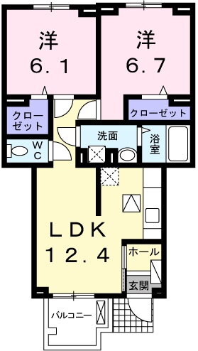 兵庫県姫路市東山 白浜の宮駅 2LDK アパート 賃貸物件詳細