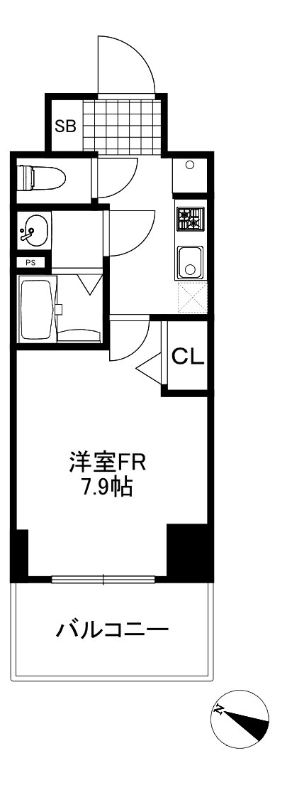 兵庫県神戸市兵庫区西多聞通２ 神戸駅 1K マンション 賃貸物件詳細