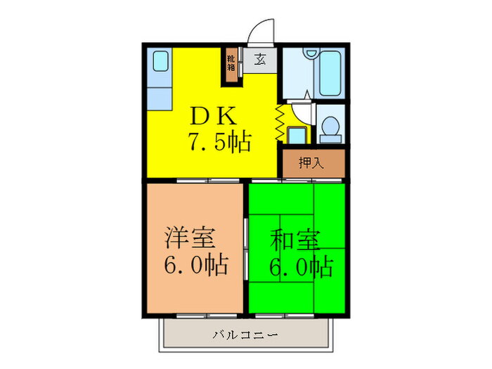 大阪府茨木市上穂東町 茨木駅 2DK アパート 賃貸物件詳細