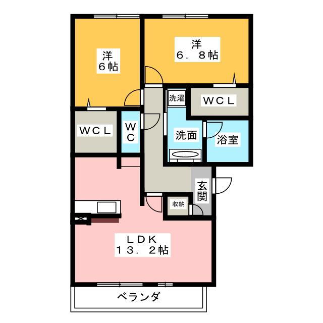 ｅｄｅｌ【エーデル】 1階 2LDK 賃貸物件詳細