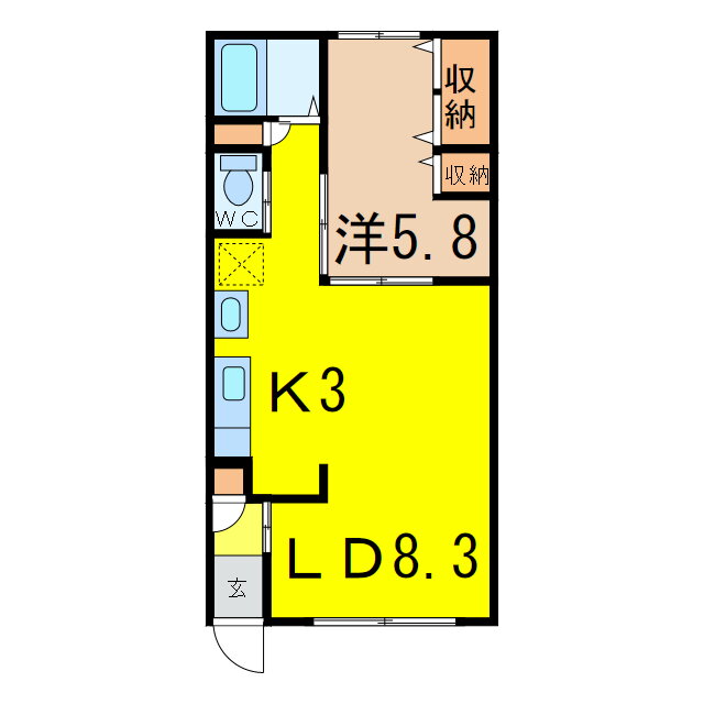 安立マンション 1階 1LDK 賃貸物件詳細