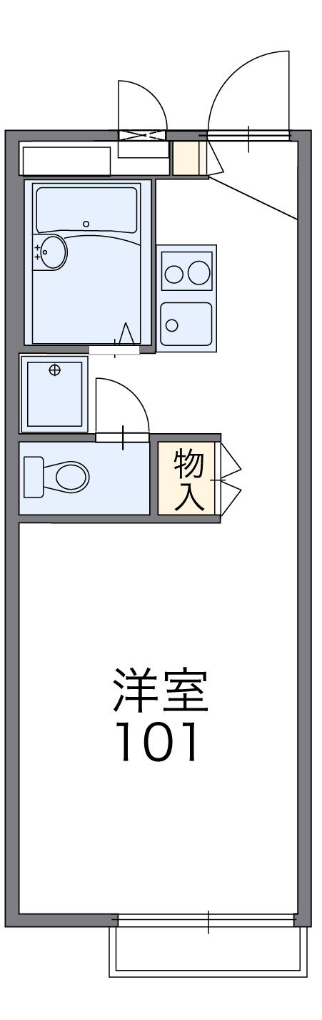 原 2階 1K 賃貸物件詳細