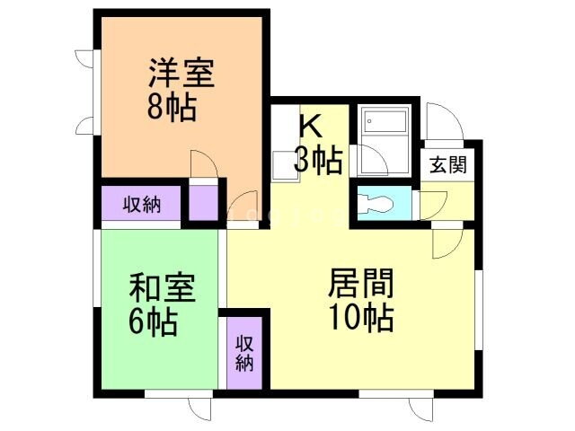 メゾンルナール 2階 2LDK 賃貸物件詳細