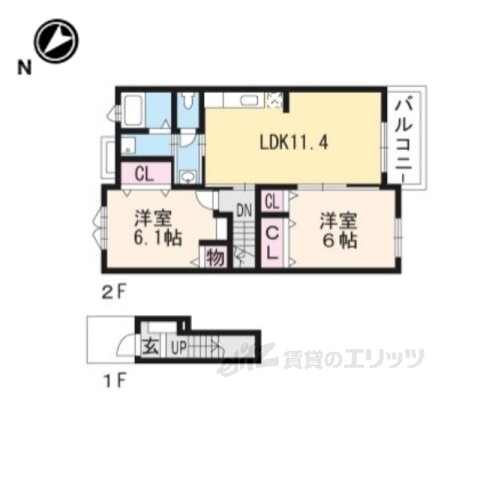 滋賀県湖南市三雲 三雲駅 2LDK アパート 賃貸物件詳細