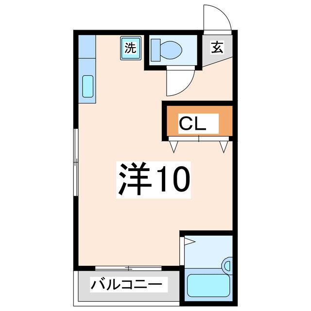 熊本県熊本市中央区米屋町２ ワンルーム マンション 賃貸物件詳細