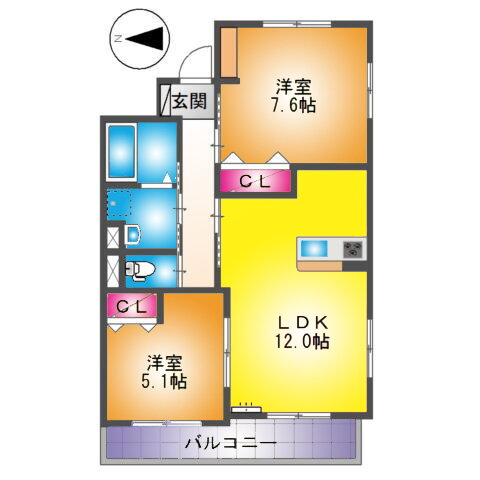 埼玉県越谷市レイクタウン２ 越谷レイクタウン駅 2LDK マンション 賃貸物件詳細