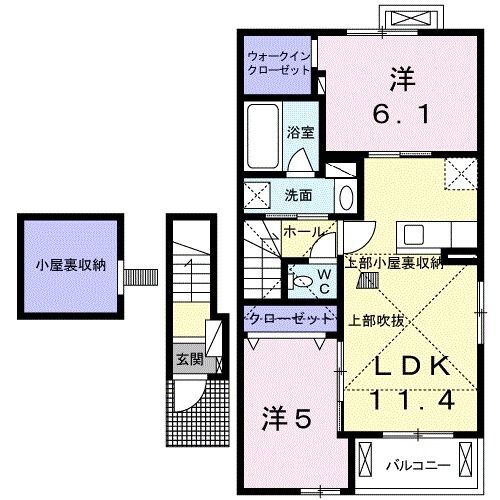 熊本県八代市松崎町 八代駅 2LDK アパート 賃貸物件詳細