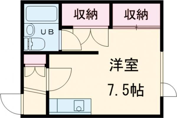 フェローハウスＩＩ 1階 ワンルーム 賃貸物件詳細