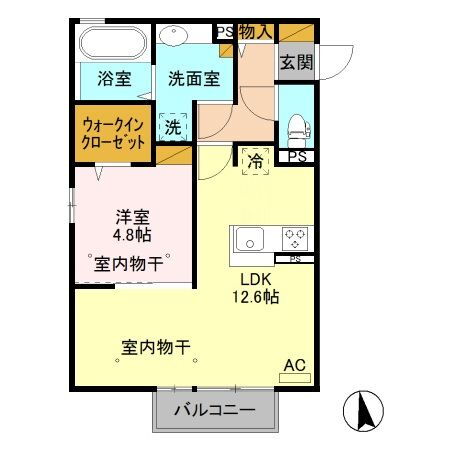 栃木県小山市天神町２ 小山駅 1LDK アパート 賃貸物件詳細