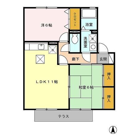 佐賀県鳥栖市立石町 肥前麓駅 2LDK アパート 賃貸物件詳細