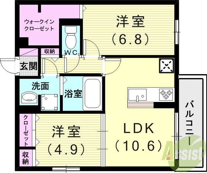 兵庫県神戸市須磨区東町４ 東須磨駅 2LDK アパート 賃貸物件詳細