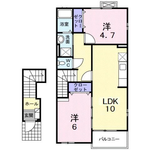 鹿児島県薩摩川内市御陵下町 上川内駅 2LDK アパート 賃貸物件詳細