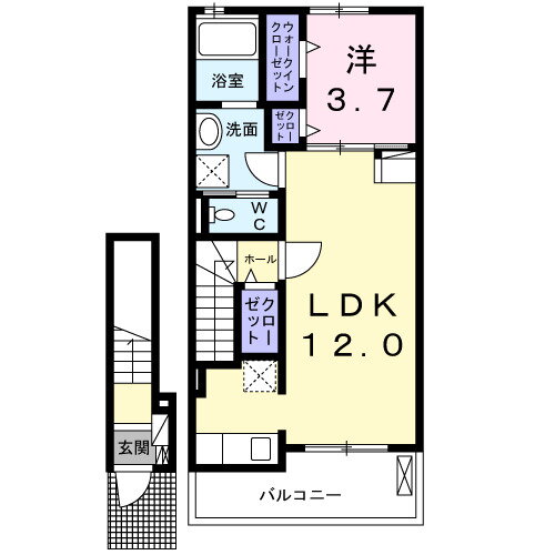 茨城県牛久市上柏田４ 牛久駅 1LDK アパート 賃貸物件詳細