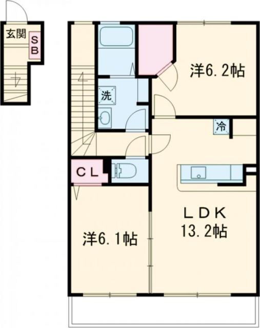 京都府木津川市梅美台７ 近鉄奈良駅 2LDK アパート 賃貸物件詳細